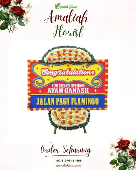 Sewa Papan Bunga Purnama Tunggal
